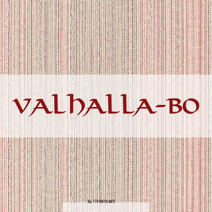 Valhalla-BO example