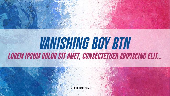 Vanishing Boy BTN example