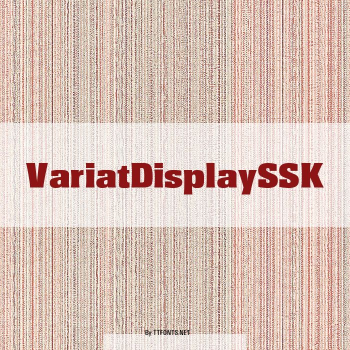 VariatDisplaySSK example