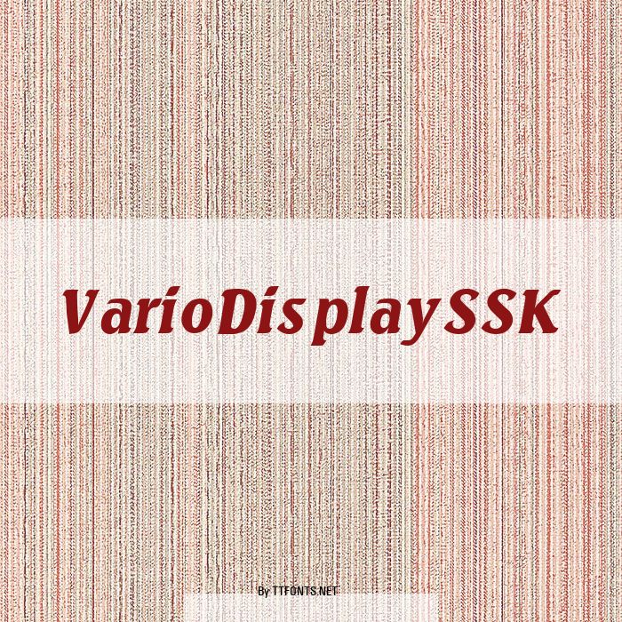 VarioDisplaySSK example