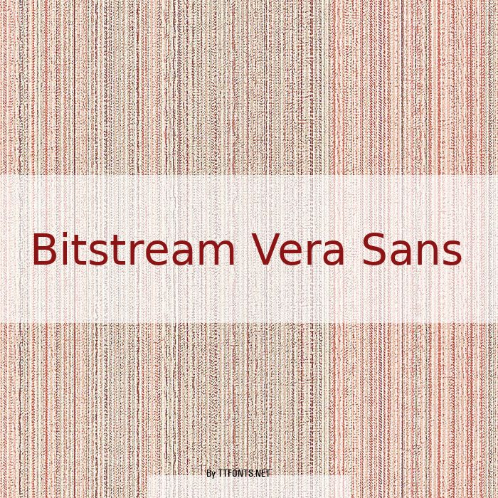 Bitstream Vera Sans example