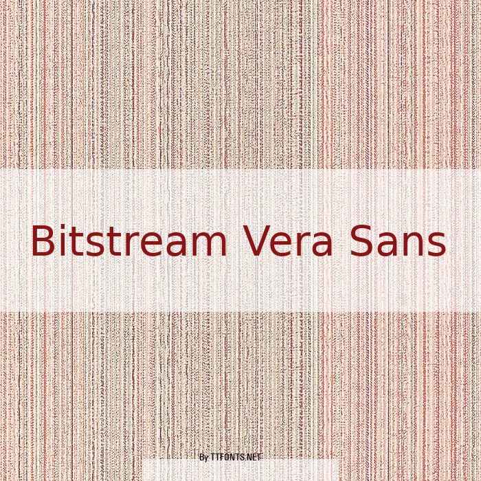 Bitstream Vera Sans example