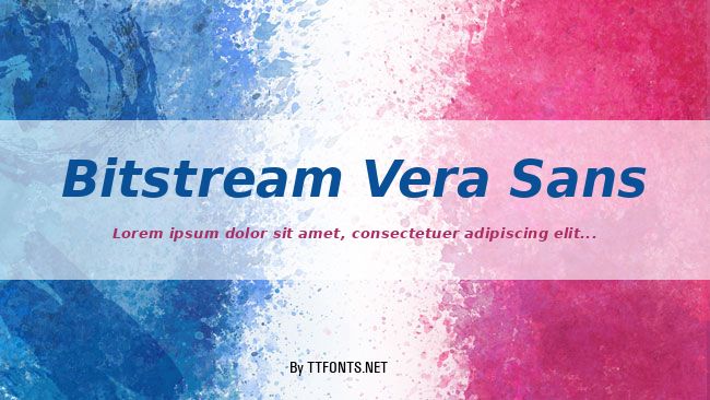 Bitstream Vera Sans example