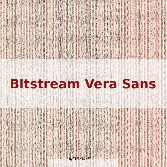 Bitstream Vera Sans example