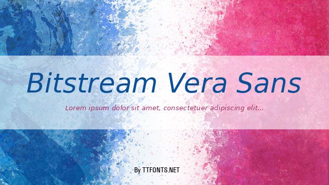 Bitstream Vera Sans example