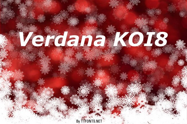 Verdana KOI8 example