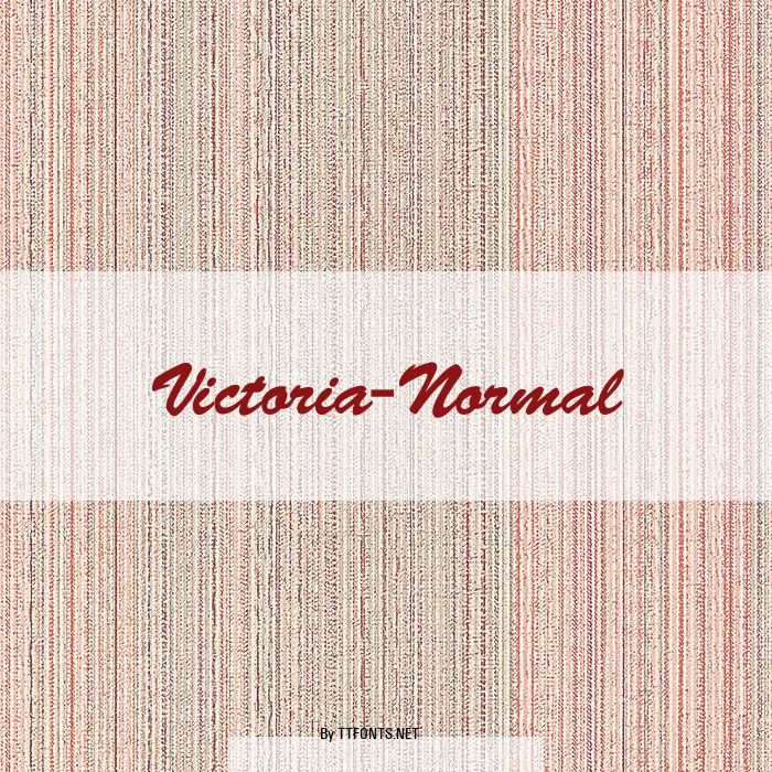 Victoria-Normal example