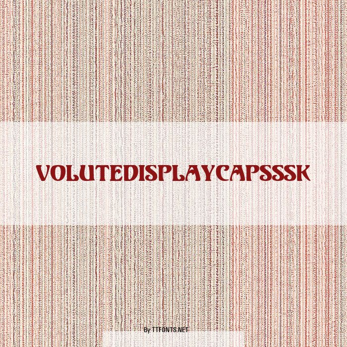 VoluteDisplayCapsSSK example