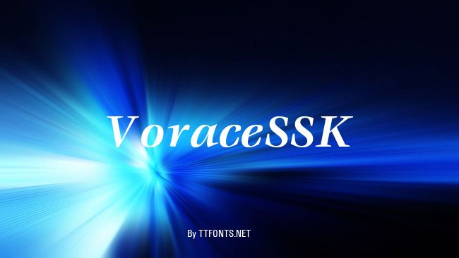 VoraceSSK example