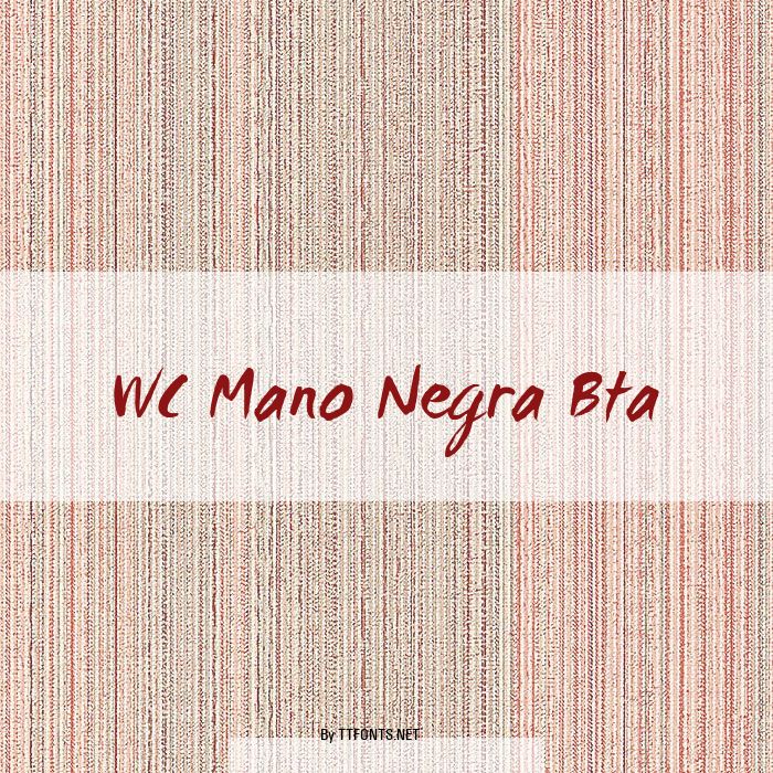 WC Mano Negra Bta example