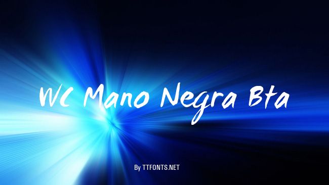 WC Mano Negra Bta example