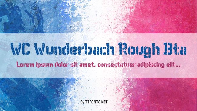 WC Wunderbach Rough Bta example