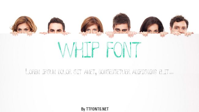 WHIP FONT example