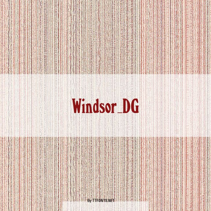 Windsor_DG example