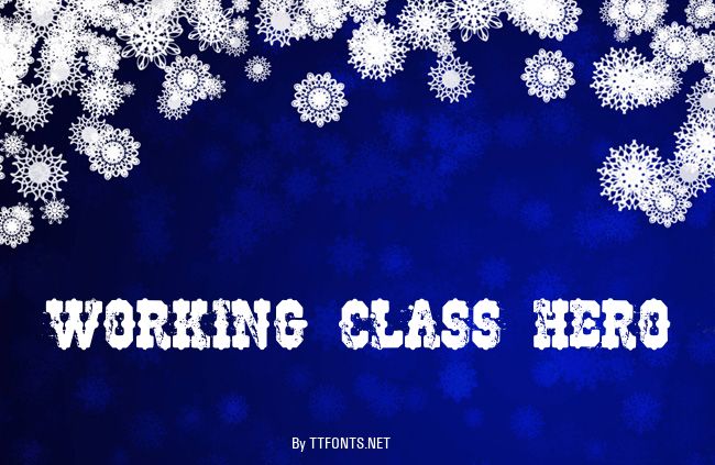 Working Class Hero example