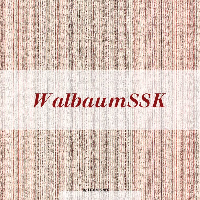 WalbaumSSK example