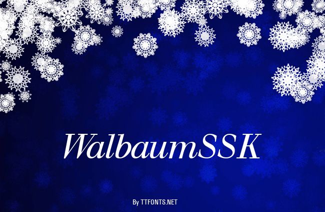 WalbaumSSK example
