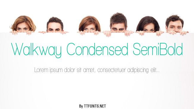 Walkway Condensed SemiBold example