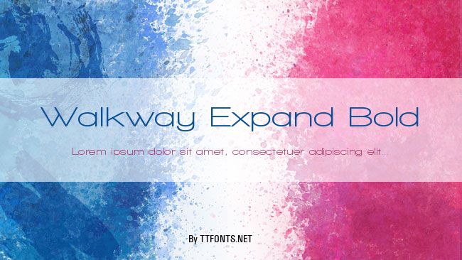 Walkway Expand Bold example