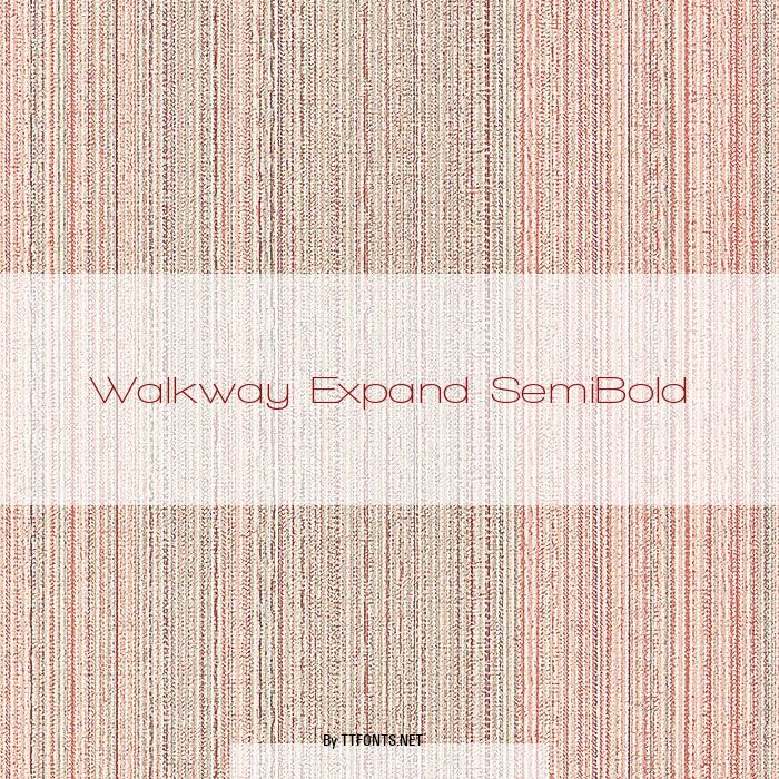 Walkway Expand SemiBold example