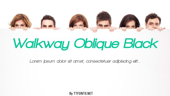 Walkway Oblique Black example