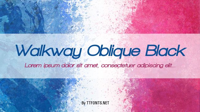 Walkway Oblique Black example