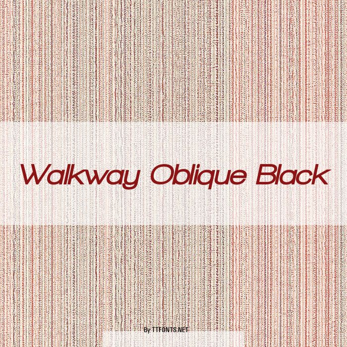 Walkway Oblique Black example