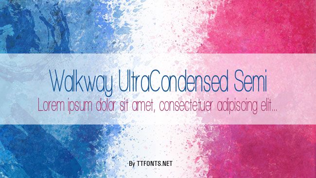Walkway UltraCondensed Semi example