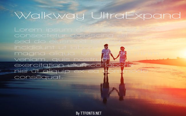 Walkway UltraExpand SemiBold example