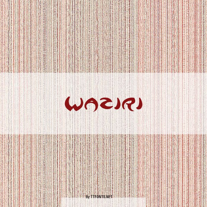 Waziri example
