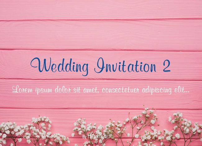 Wedding Invitation 2 example