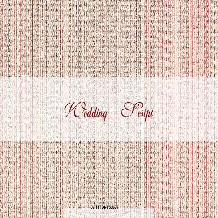 Wedding_Script example