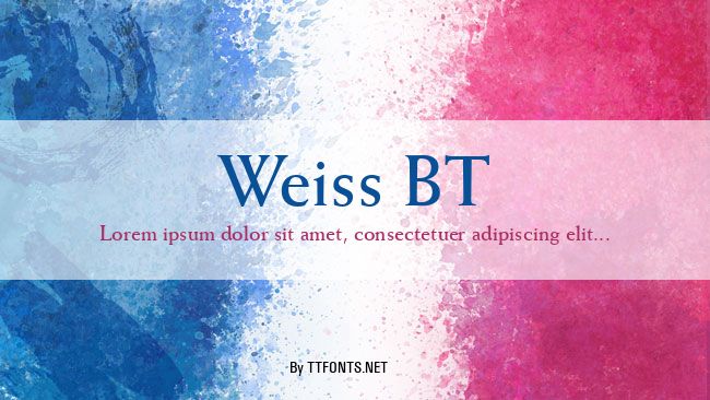 Weiss BT example