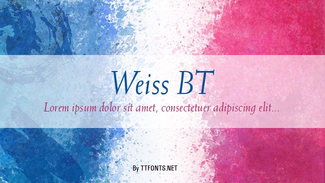 Weiss BT example