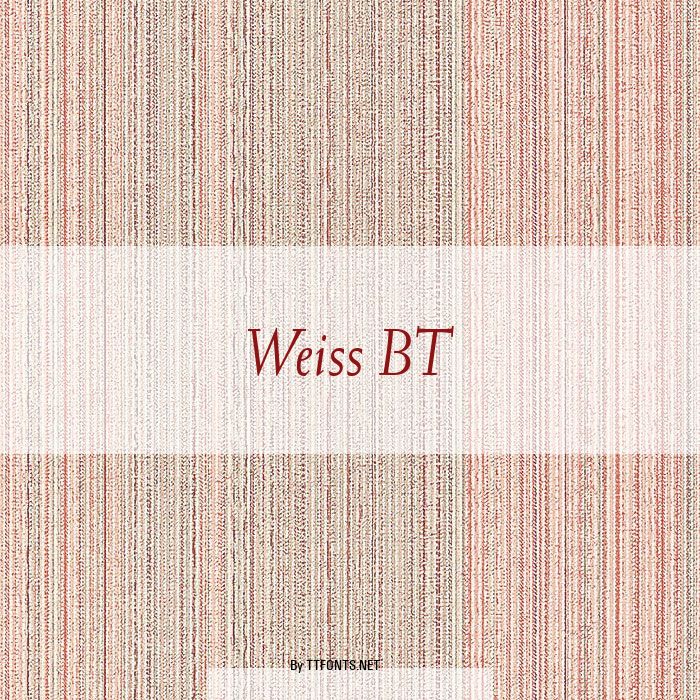 Weiss BT example