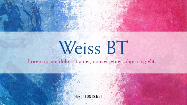 Weiss BT example