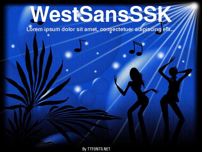 WestSansSSK example