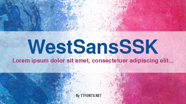 WestSansSSK example