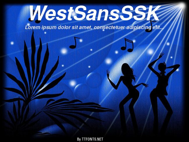 WestSansSSK example