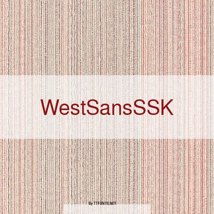 WestSansSSK example