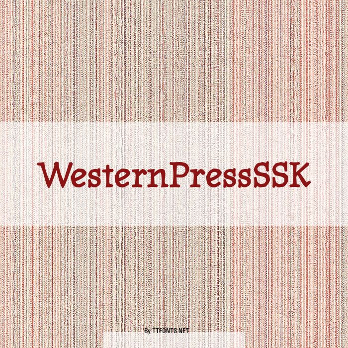 WesternPressSSK example