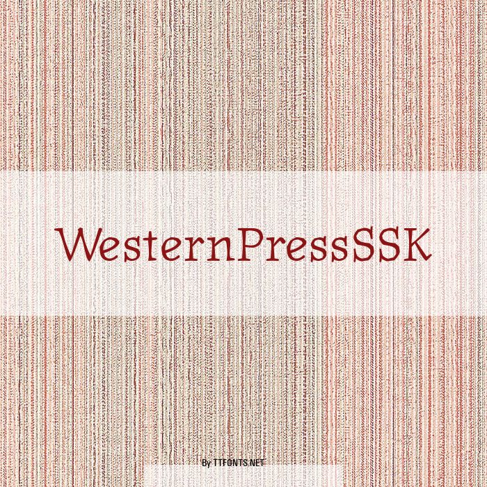 WesternPressSSK example