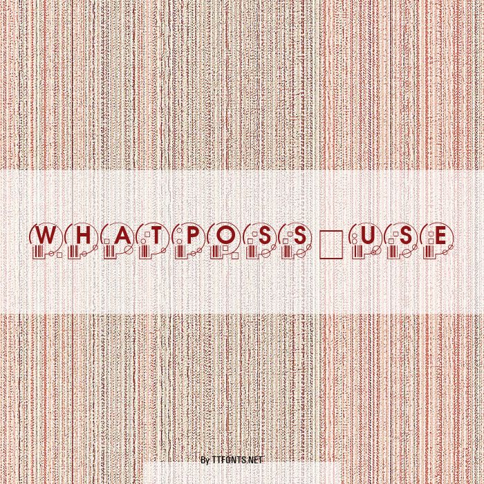 WhatPoss-Use example