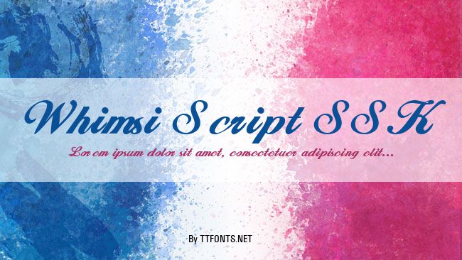 Whimsi Script SSK example