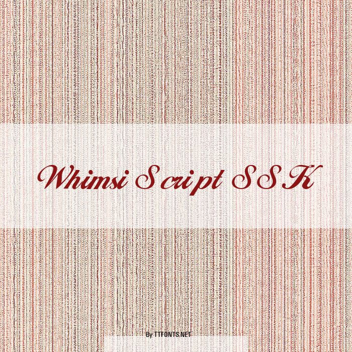 Whimsi Script SSK example