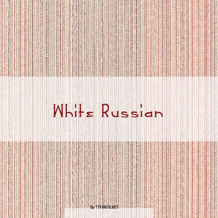 White Russian example