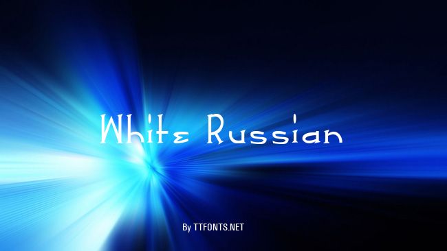 White Russian example