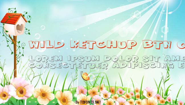 Wild Ketchup BTN Outline Shadow example
