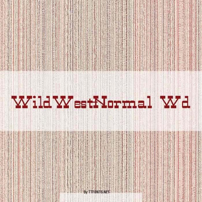 WildWest-Normal Wd example