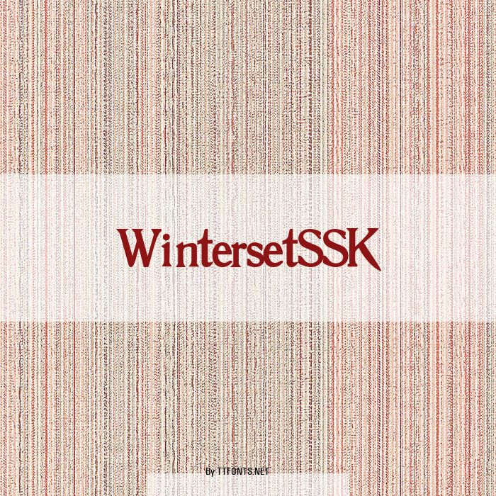 WintersetSSK example